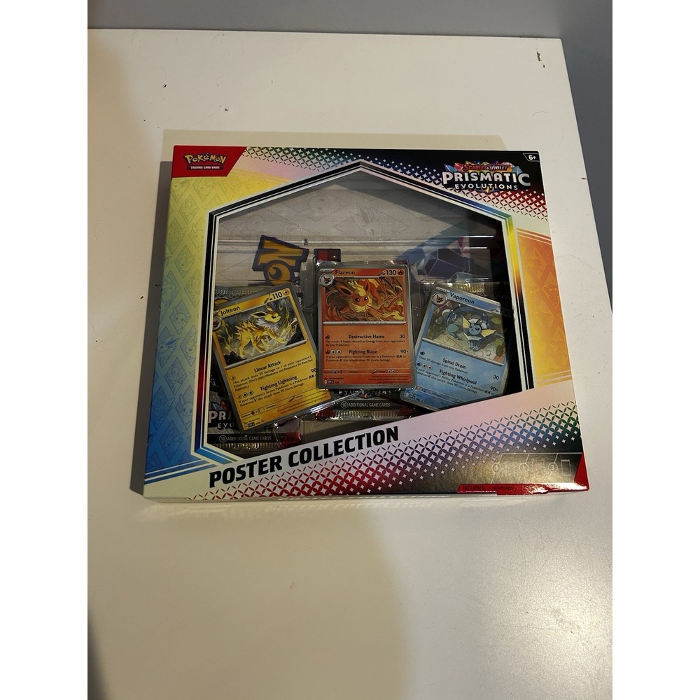 Pokemon Prismatic Evolutions Poster Collection English Factory Sealed